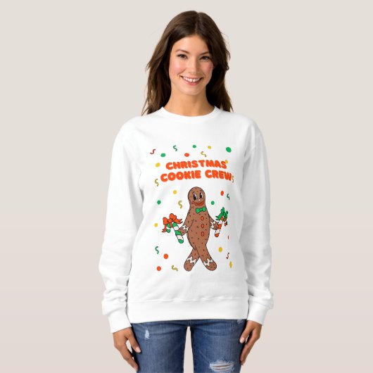 Christmas Cookie Crew Weihnachtspullover Sweatshirt (Vorne ganz)