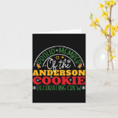 Christmas Cookie Decorating Crew Family  Karte (Gelbe Blume)