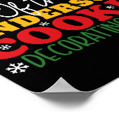 Christmas Cookie Decorating Crew Family Poster (Ecke)