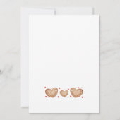 Christmas Cookie Exchange Gingerbret Red Simple Einladung (Rückseite)