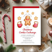 Christmas Cookie Exchange Niedlich Gingerbread Man Einladung