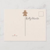 Christmas Cookie Exchange Party  Einladungspostkarte (Rückseite)