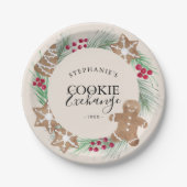Christmas Cookie Exchange Party  Pappteller (Vorderseite)