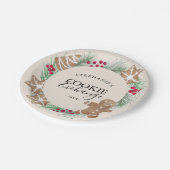 Christmas Cookie Exchange Party  Pappteller (Schrägansicht)