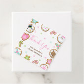 Christmas Cookie Exchange Party Pink Thank You Geschenkanhänger (Beispiel)