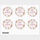 Christmas Cookie Exchange Party Runder Aufkleber (Blatt)