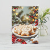 Christmas Cookie Exchange personalisieren Einladung (Stehend Vorderseite)