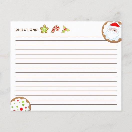 Christmas Cookie Exchange Red and Green Recipe (Rückseite)