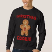 CHRISTMAS COOKIE Funny Ugly Sweater Sweatshirt Gag (Vorderseite)