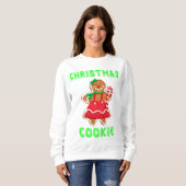 CHRISTMAS COOKIE Funny Ugly Sweater Sweatshirt Gag (Vorne ganz)