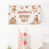  Christmas Cookie Gingerbread Birthday Banner (Insitu)