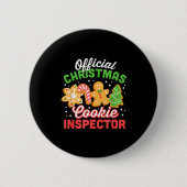 Christmas Cookie Inspector Dad Button (Vorderseite)