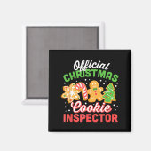 Christmas Cookie Inspector Dad Magnet (Vorderseite/Rückseite)