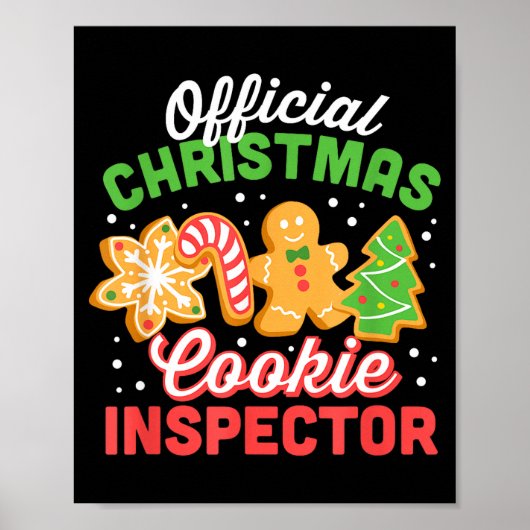 Christmas Cookie Inspector Dad  Poster (Vorne)