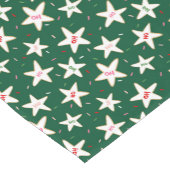 Christmas Cookie Pattern Kurzer Tischläufer (Ecke)