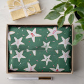 Christmas Cookie Pattern Seidenpapier (Geschenk)