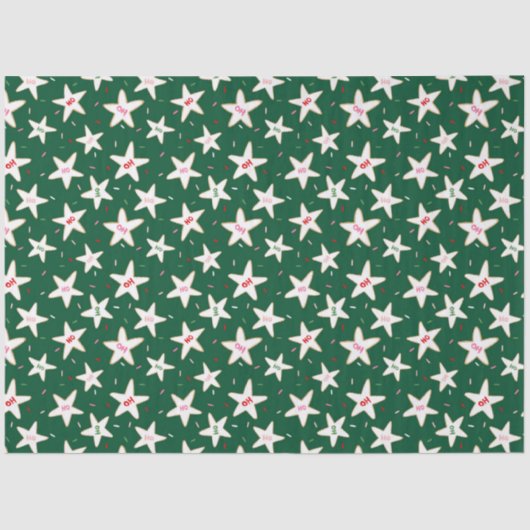 Christmas Cookie Pattern Seidenpapier (Vorderseite)