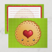 Christmas Cookie Recipe card Postkarte (Vorne/Hinten)