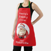 Christmas Cookie Retro Santa's Baking Crew Unisex Schürze (InSitu)