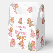 Christmas Cookie Sweet One 1st Birthday Party Geschenkschachtel (Geöffnet)