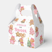 Christmas Cookie Sweet One 1st Birthday Party Geschenkschachtel (Vorderseite)