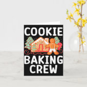 Christmas Cookie Taster Cookie Baking Crew Gingerb Karte (Gelbe Blume)