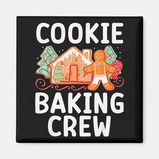 Christmas Cookie Taster Cookie Baking Crew Gingerb Magnet (Vorne)
