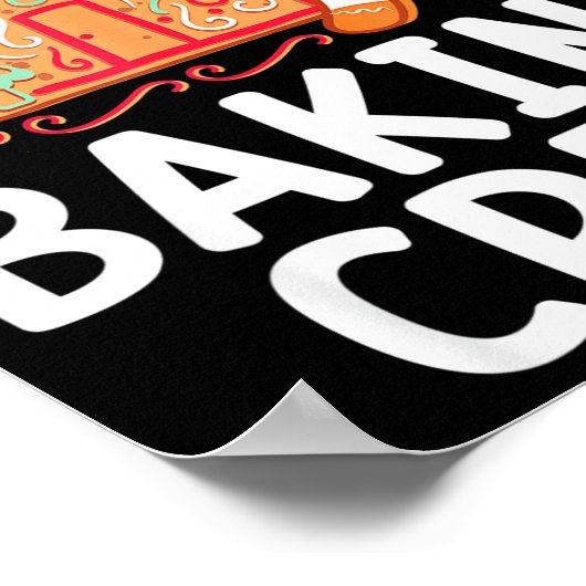 Christmas Cookie Taster Cookie Baking Crew Gingerb Poster (Ecke)