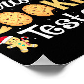 Christmas Cookie Tester Funny Baking Crew Xmas  Poster (Ecke)