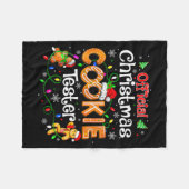 Christmas Cookie Tester Taster Baking Crew Toddle Fleecedecke (Vorderseite (Horizontal))