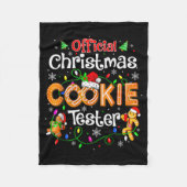Christmas Cookie Tester Taster Baking Crew Toddle Fleecedecke (Vorderseite)