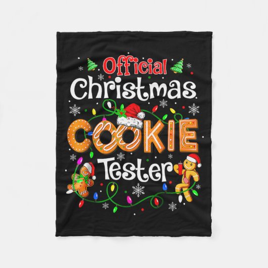 Christmas Cookie Tester Taster Baking Crew Toddle Fleecedecke (Vorderseite)