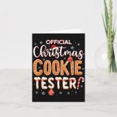 Christmas Cookie Tester Taster Baking Crew Toddle Karte (Vorderseite)
