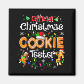 Christmas Cookie Tester Taster Baking Crew Toddle  Magnet (Vorne)