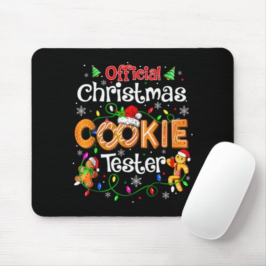 Christmas Cookie Tester Taster Baking Crew Toddle  Mousepad (Mit Mouse)