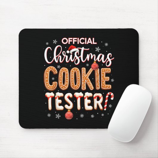 Christmas Cookie Tester Taster Baking Crew Toddle  Mousepad (Mit Mouse)