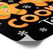 Christmas Cookie Tester Taster Baking Crew Toddle Poster (Ecke)