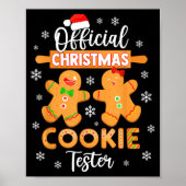 Christmas Cookie Tester Taster Baking Crew Toddle  Poster (Vorne)