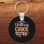 Christmas Cookie Tester Taster Baking Crew Toddle Schlüsselanhänger (Vorderseite)