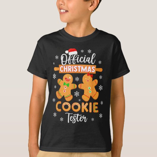 Christmas Cookie Tester Taster Baking Crew Toddle T-Shirt (Vorderseite)