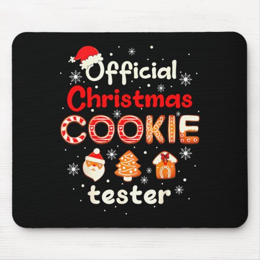 Christmas Cookie Tester Taster Baking Crew Toddler Mousepad (Vorne)