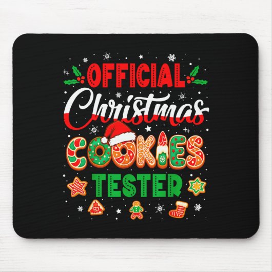 Christmas Cookie Tester Taster Baking Crew Toddler Mousepad (Vorne)