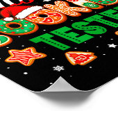 Christmas Cookie Tester Taster Baking Crew Toddler Poster (Ecke)
