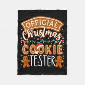 Christmas Cookie Tester Taster Funny Family Baking Fleecedecke (Vorderseite)