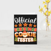 Christmas Cookie Tester Taster Funny Family Baking Karte (Gelbe Blume)