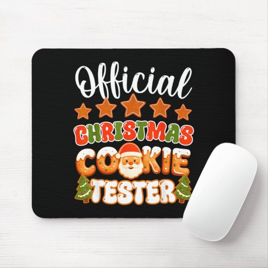 Christmas Cookie Tester Taster Funny Family Baking Mousepad (Mit Mouse)