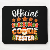 Christmas Cookie Tester Taster Funny Family Baking Mousepad (Vorne)