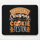 Christmas Cookie Tester Taster Funny Family Baking Mousepad (Vorne)