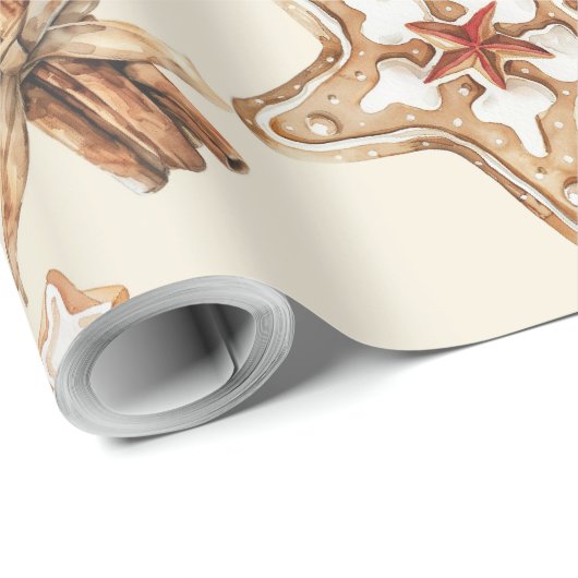 Christmas Cookie Wrapping Paper Geschenkpapier (Rolleneckpunkt)