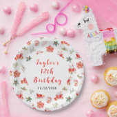 Christmas Cookies and Cocoa Birthday Party Red Pappteller (Party)